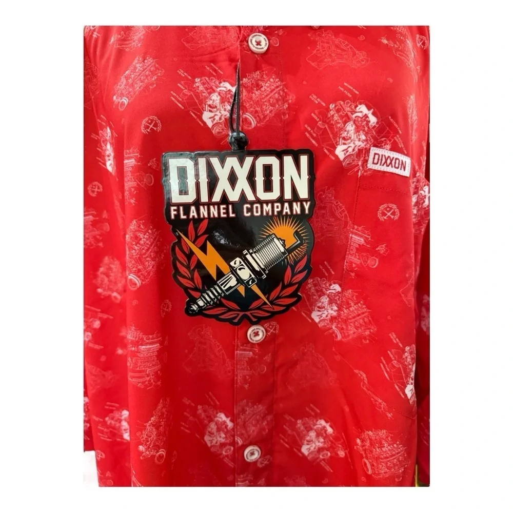 Dixxon Flannel Co. “The 350” Men’s Red Button-Down Shirt Size 5X - Picture 5 of 8